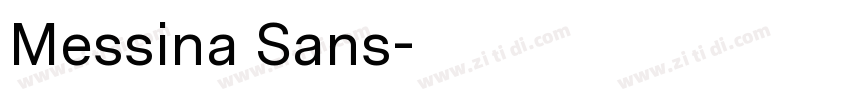 Messina Sans字体转换